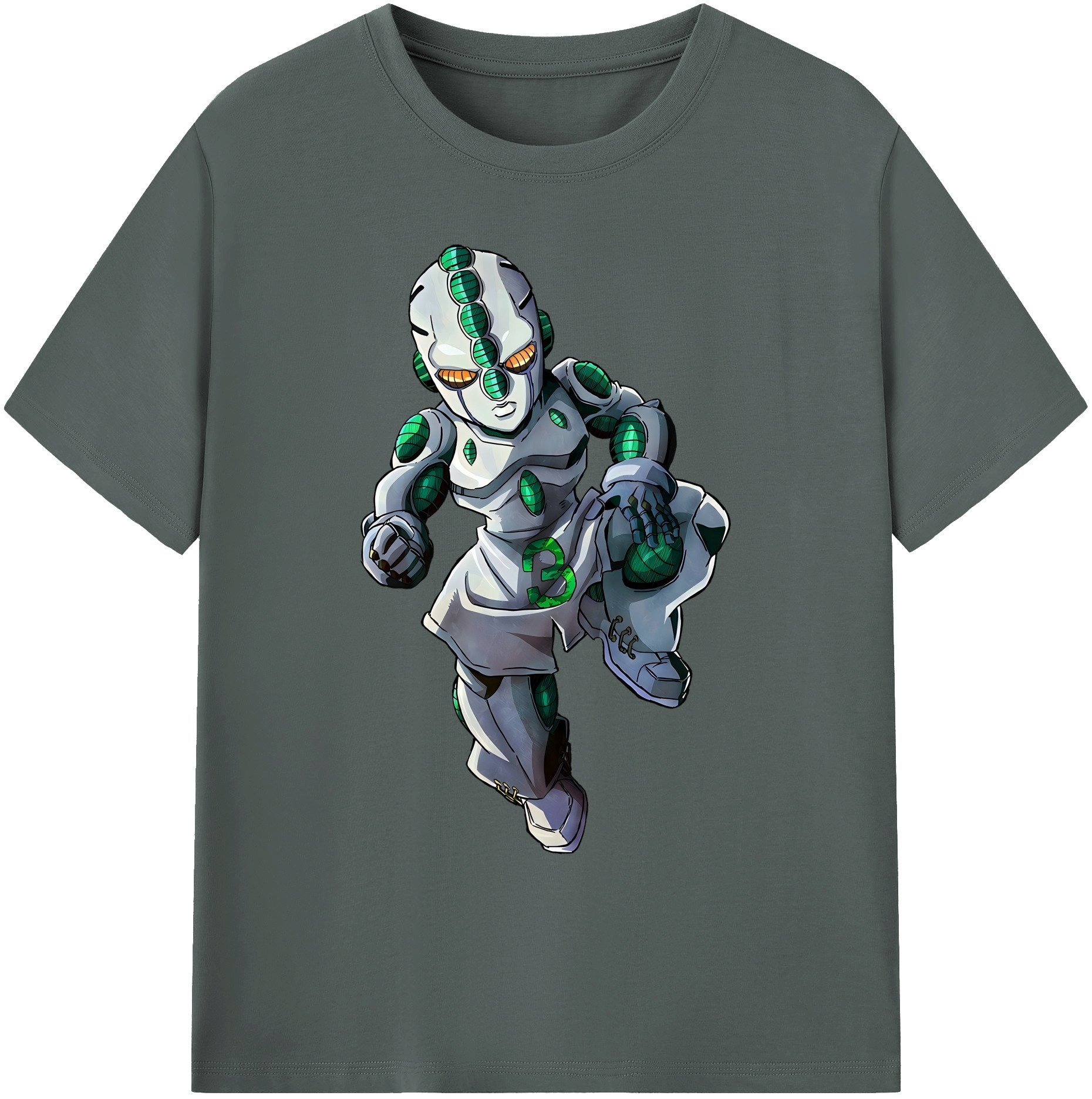 （画像用） ジョジョの奇妙な冒険 広瀨康一 JoJo's Bizarre Adventure Hirose Koichi 綿100％ メンズ半袖Tシャツ｜肌触りやわらか＆通気性